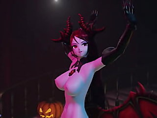 free video gallery -mmd-halloween-special-succubus-dances-for-you-and
