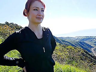 free video gallery redhead-cutie-violet-shows-her-boobs-to-random-stranger